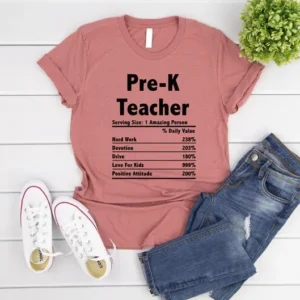 Pre K Teacher Shirt – Pre K Graduation Shirt – Pre K Shirt – Teacher Nutrition