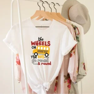 Nursery Rhymes Wheels On The Bus – School Kids Shirt