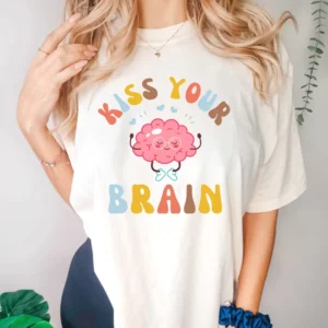 Teacher Shirt – Kiss The Brain Shirt – Teacher Appreciation Gift