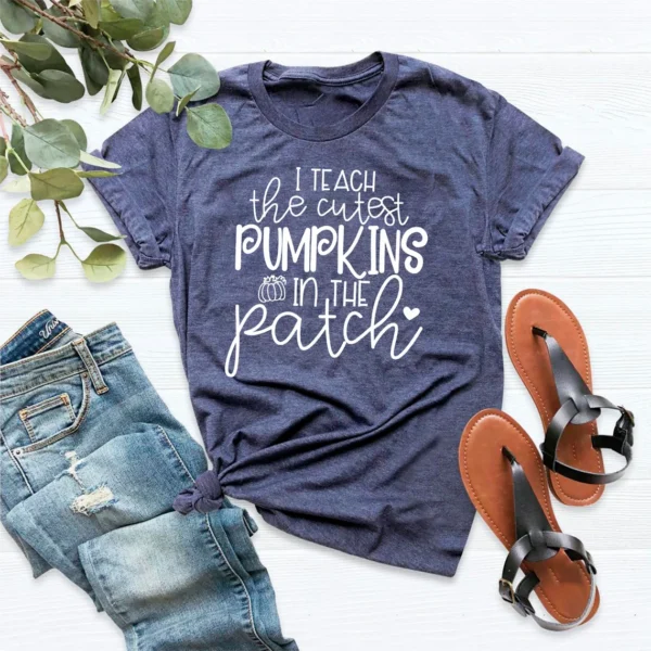 Fall Teacher Shirts – Halloween Teacher Shirt – Pumpkin Teacher Shirt – Cute Teacher Gift Shirts – I Teach The Cutest Pumpkins In The Patch Shirt Tee