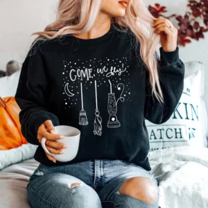 Come We Fly Sweater – Halloween Crewneck – Sanderson Sisters Sweatshirt – Fall Sweatshirt – Hocus Pocus Crewneck – Halloween Gift