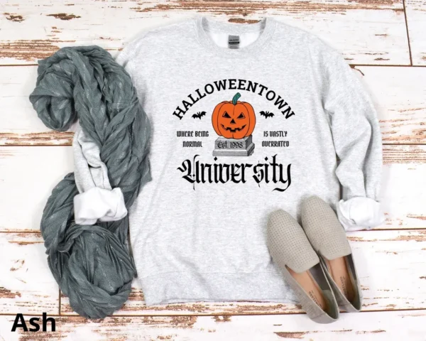 Halloween School Sweatshirt – Halloweentown University Sweatshirt – Halloween Town Sweatshirt – Fall Halloween Sweatshirt – Halloweentown Gift