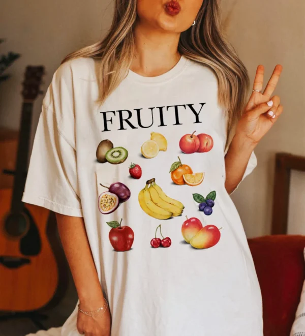 Fruity Lesbian Shirt – Funny Lesbian Shirt – Fruity Shirt – Lesbian Pride Tee – LGBTQ Shirt – Lesbian Couple Gift – Funny Les Shirt