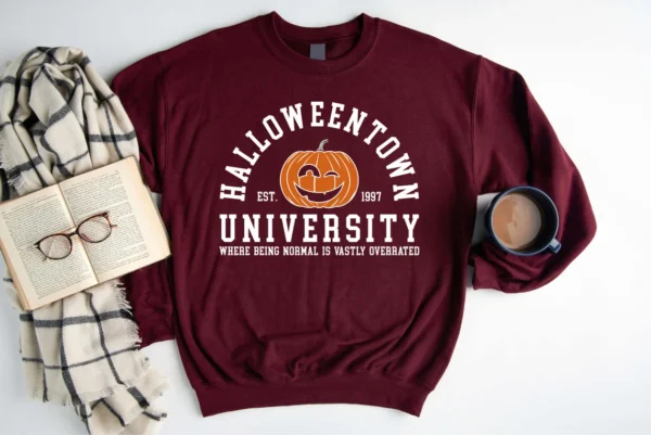 Halloweentown University Sweatshirt, Halloween School Shirt, Autumn Fall Gifts