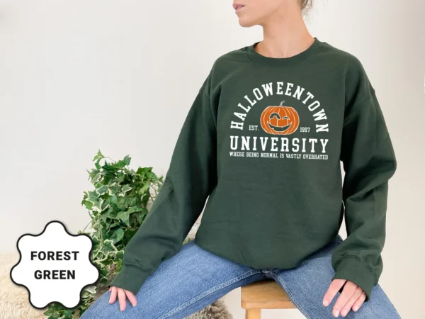 Halloweentown University Sweatshirt, Halloween School Shirt, Autumn Fall Gifts