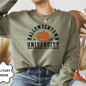 Halloweentown University Sweatshirt – Halloween School Sweaters – Halloween Sweatshirts – Funny Fall Sweatshirts – Fall Sweatshirts Gift