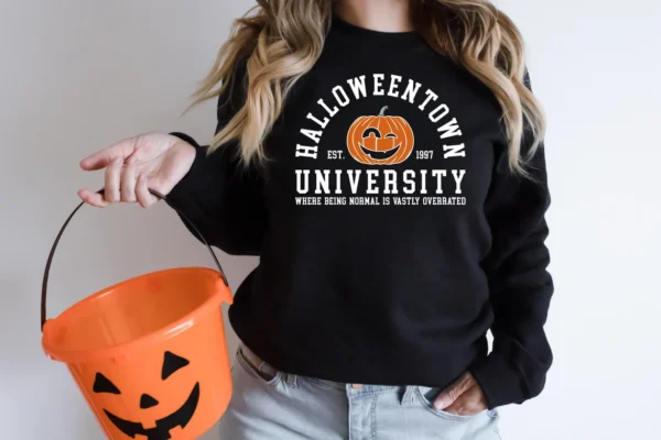 Halloweentown University Sweatshirt, Halloween School Shirt, Autumn Fall Gifts