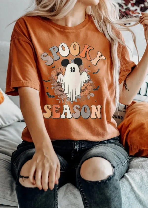 Mickey Ghost Shirt – Mickey Spooky Season Shirt – Mickey Boo Halloween Shirt – Pumpkin Mickey – Disney Spooky Shirt – Disney Halloween Gift