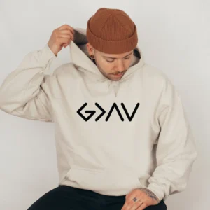 Christian Hoodie – God is Greater Than the Highs and Lows Sweatshirt – God Sweatshirt – Bible Jesus Lover Gift – Faith Sweatshirt – Jesus Shirt