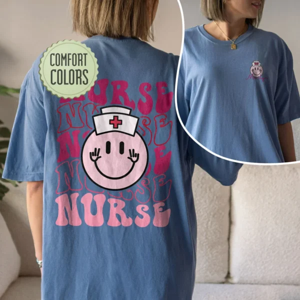 Personalized Nurse Shirt – Custom Nurse Shirt – New Nurse Gift – Nursing School Student Grad – Groovy Nurse Shirt