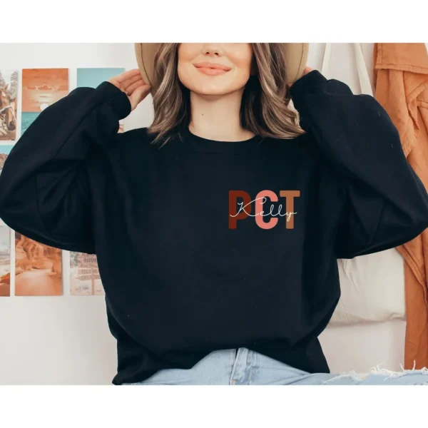 Personalized PCT Nurse Shirt – Custom PCT Nurse Shirt – PCT Nurse Gift – Patient Care Technician Crewneck – Nurse Appreciation Sweater