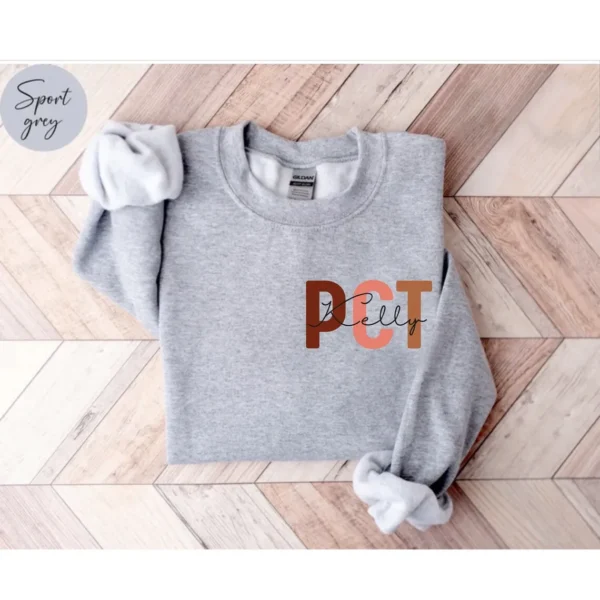 Personalized PCT Nurse Shirt – Custom PCT Nurse Shirt – PCT Nurse Gift – Patient Care Technician Crewneck – Nurse Appreciation Sweater