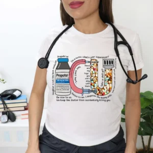 ICU Nurse Shirt – Intensive Care Unit Nurse Tee – RN Nurse – Crna Propofol Nurse – Medical Critical Care – Pharmacology Gift – Nurse Appreciation