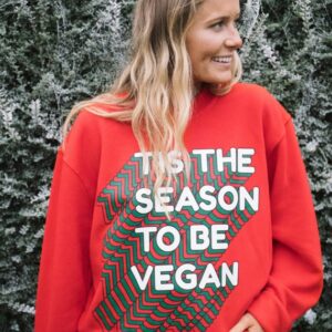 Vegan Gifts – Tis The Season To Be Vegan Women’s Christmas Jumper