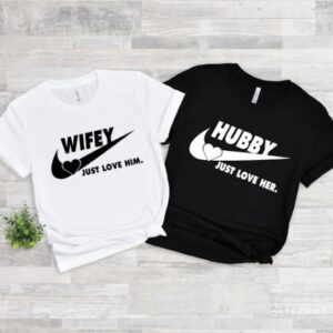 Husband And Wife Shirts – Hubby Wifey Shirts – Honeymoon Shirt, Couple Shirts