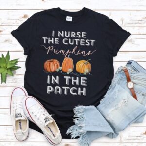 Pediatric Nurse Halloween Shirt, I Nurse The Cutest In The Patch