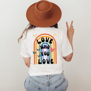 LGBTQ Pride – Love Who You Love – Retro Pride Shirt