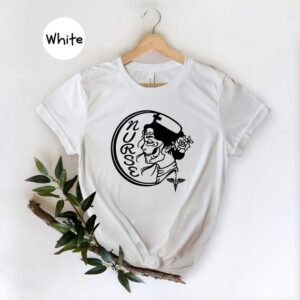 Sugar Skull Nurse Shirt, Halloween Skull Shirt, Sugar Skull T-Shirt