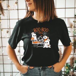 Boo Boo Crew Ghost Doctor Paramedic EMT Nurse Halloween T-Shirt