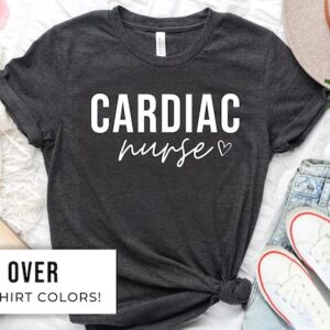 Cardiac Nurse TShirt for Her – Cardiac Nurse T-Shirt for Mothers Day Gift