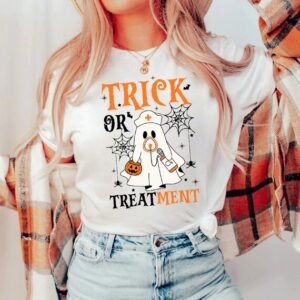 Halloween Nurse Shirt – Trick or Treatment Shirt – Halloween Gift for Nurse