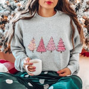 Christmas Sweatshirt – Christmas Shirts for Women – Christmas Tree Sweatshirt