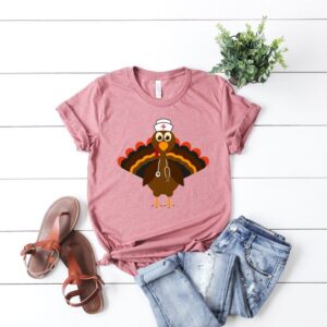 Thanksgiving Nurse Shirt – Turkey Shirt – Thankful Nurse Shirt