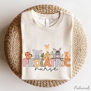 Pediatric Nurse Shirt – Pediatric Shirt Gift With Animals – Peds Nurse Shirt Gift – Peds Nurse Crew Shirt – Pediatric Nursing Student – Peds Tee