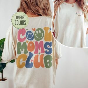 Cool Moms Club Shirt – Overstimulated Moms Shirt – Mother’s Day Shirt Gift – Good Mom – Cool Mom Tee – Mama Shirts – Cool Mama Shirt