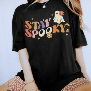 Halloween Spooky Shirt – Retro Halloween Tee – Vintage Ghost Halloween Shirt – Retro Fall Shirt – Halloween Shirt – Spooky Season Gift