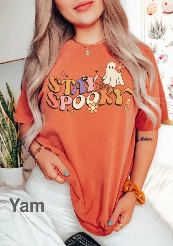 Halloween Spooky Shirt – Retro Halloween Tee – Vintage Ghost Halloween Shirt – Retro Fall Shirt – Halloween Shirt – Spooky Season Gift