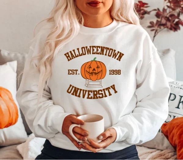 Halloweentown Sweatshirt – Halloweentown Est 1998 Sweater – Fall Sweatshirt – Halloween Crewneck – Halloweentown University Sweater Gift