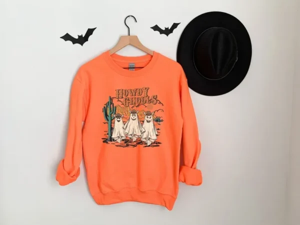 Cowboy Ghost Western Halloween Shirt, Howdy Ghouls Sweatshirt, Spooky Season