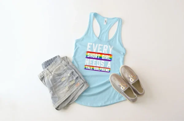 Rainbow Pride Shirt – Love Wins Shirt – Every Short Girl Needs A Tall Girlfriend Shirt