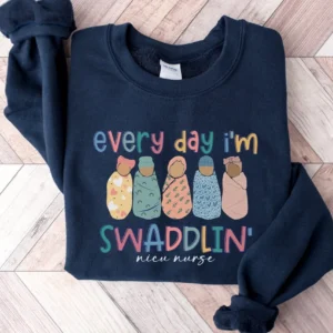 NICU Nurse Swaddlin Sweatshirt – Swaddle Squad Shirt – NICU Sweatshirt – Nurse Gift