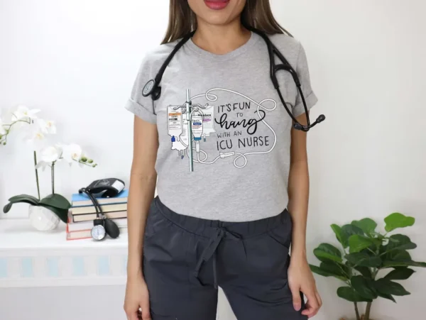 Funny ICU Nurse Shirt, RN Nurse Work Tee, ICU Nurse Life, Nurse Appreciation Gift