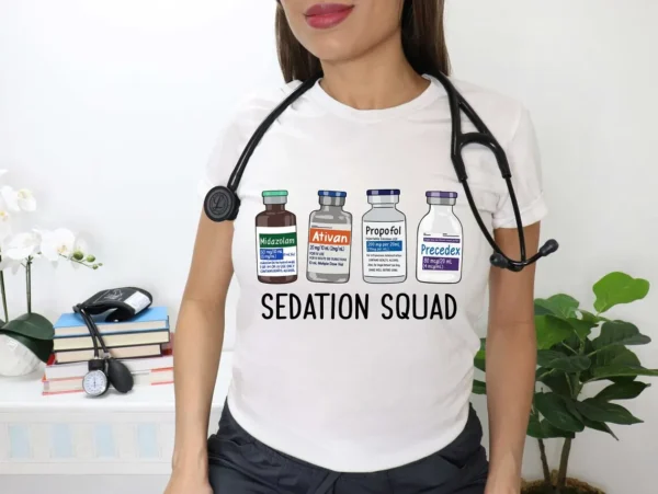 Sedation Squad ICU Nurse Shirt, Funny Nurse Gifts, Nurse Apparel