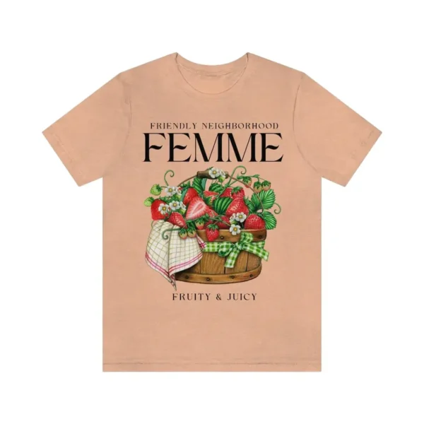 Friendly Neighborhood Femme Shirt – Lesbian Shirt – Lesbian Pride Shirt – Fruity Shirt – Queer WLW Gift