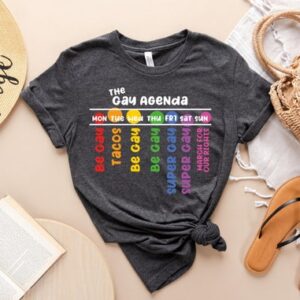 Gay Agenda Shirt – Bisexual Pride Shirt – Gay Pride Shirt