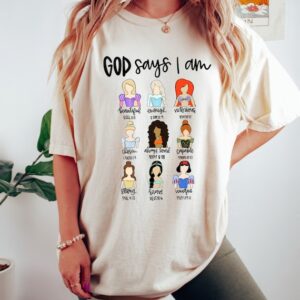 God Says I’m Beautiful Enough Shirt – Bible Verse Shirt – Princesses Shirt – Christian Shirt – Religious Shirt Gift