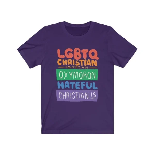 LGBTQ Gay Christian Shirt – Queer Religious LGBT Shirt – LGBTQ Shirt – Rainbow Shirt