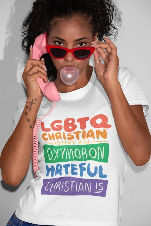 LGBTQ Gay Christian Shirt – Queer Religious LGBT Shirt – LGBTQ Shirt – Rainbow Shirt