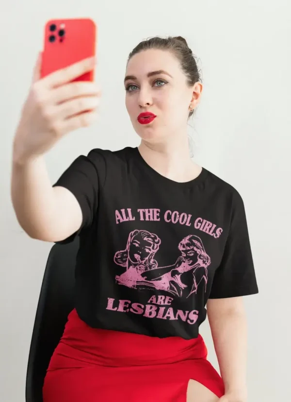 Cool Girls Are Lesbians Shirt, LGBTQ+ Pride T-shirt, Lesbian Gift Tee