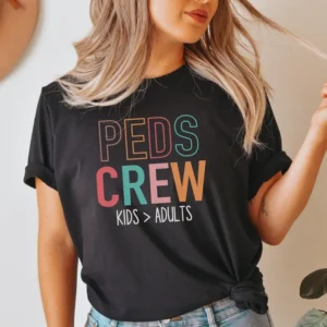 Peds Crew Shirt – Pediatric Nurse Gift – Peds Nurse Shirt – Nurses Week Shirt – Peds Nurse Gift – Pediatric RN