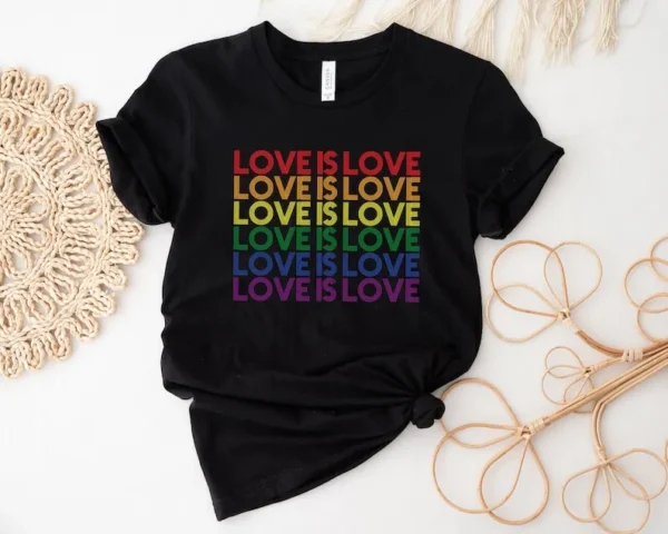 Love is Love LGBT Support Shirt, Gay Pride Tee, Rainbow Pride T-Shirt, Queer Gift