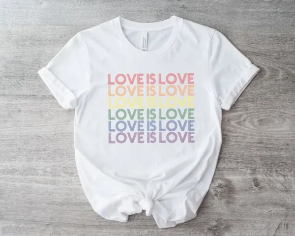 Love is Love LGBT Support Shirt, Gay Pride Tee, Rainbow Pride T-Shirt, Queer Gift