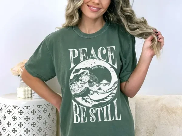 Vintage Christian T-Shirt, Be Still, Pray Tee, Love Like Jesus Shirt, Bible Verse, Inspirational Gift