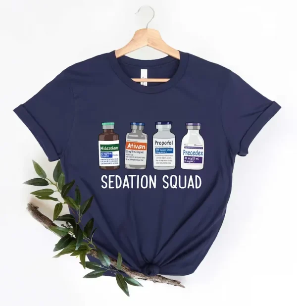 Sedation Squad ICU Nurse Shirt, Funny Nurse Gifts, Nurse Apparel