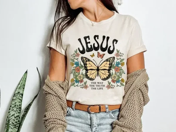 Jesus Shirt – Boho Christian Shirt – Christians Gift – Jesus Apparel – Faith Based T Shirts – Bible Verse Shirt