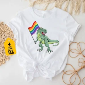 LGBTQ Dinosaur Shirt – LGBTQ Shirt – Rainbow Shirt – Gay Pride Shirt – Pride Month Shirt – Queer Gift